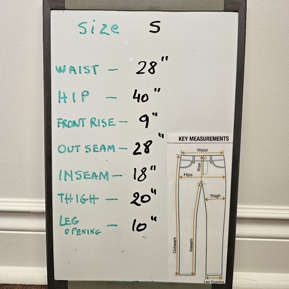 Adidas black with white stripes cotton knit capri sweatpants size S US - Picture 5 of 6